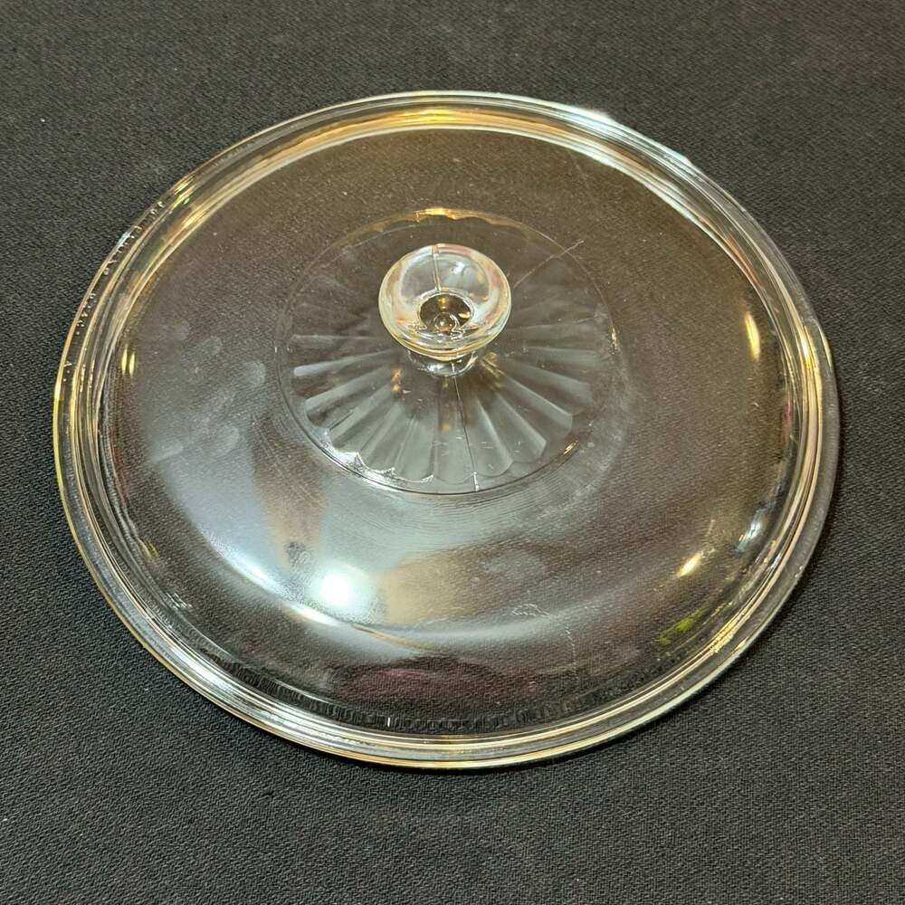 Vintage Pyrex 624C Clear Glass Replacement Lid 8.5 Inch